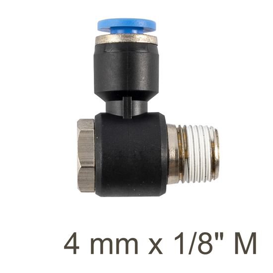 AIRCRAFT Swivel Elbow Pu 4mm X 1/8' M